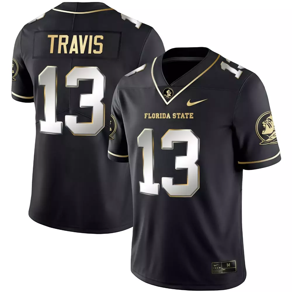 Jordan Travis Black Limited Men's Florida State Seminoles Gold Vapor Jersey | All Stitched | Game Day Outfit for Fans | For Men, Women & Youth