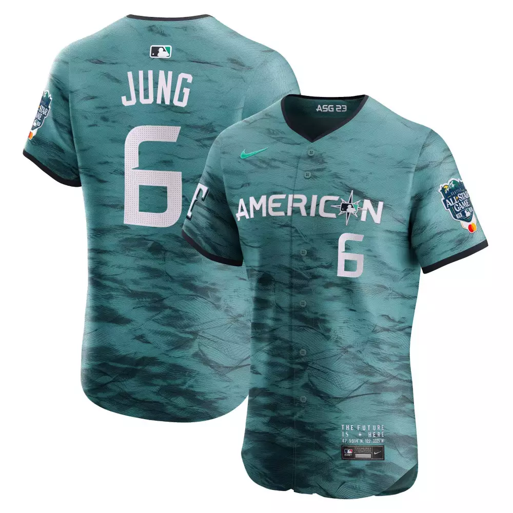 Jung Mariners 2023 All-Star Game Teal Jersey | Flex Base Stitched | Fan Gear for Men, Women & Youth
