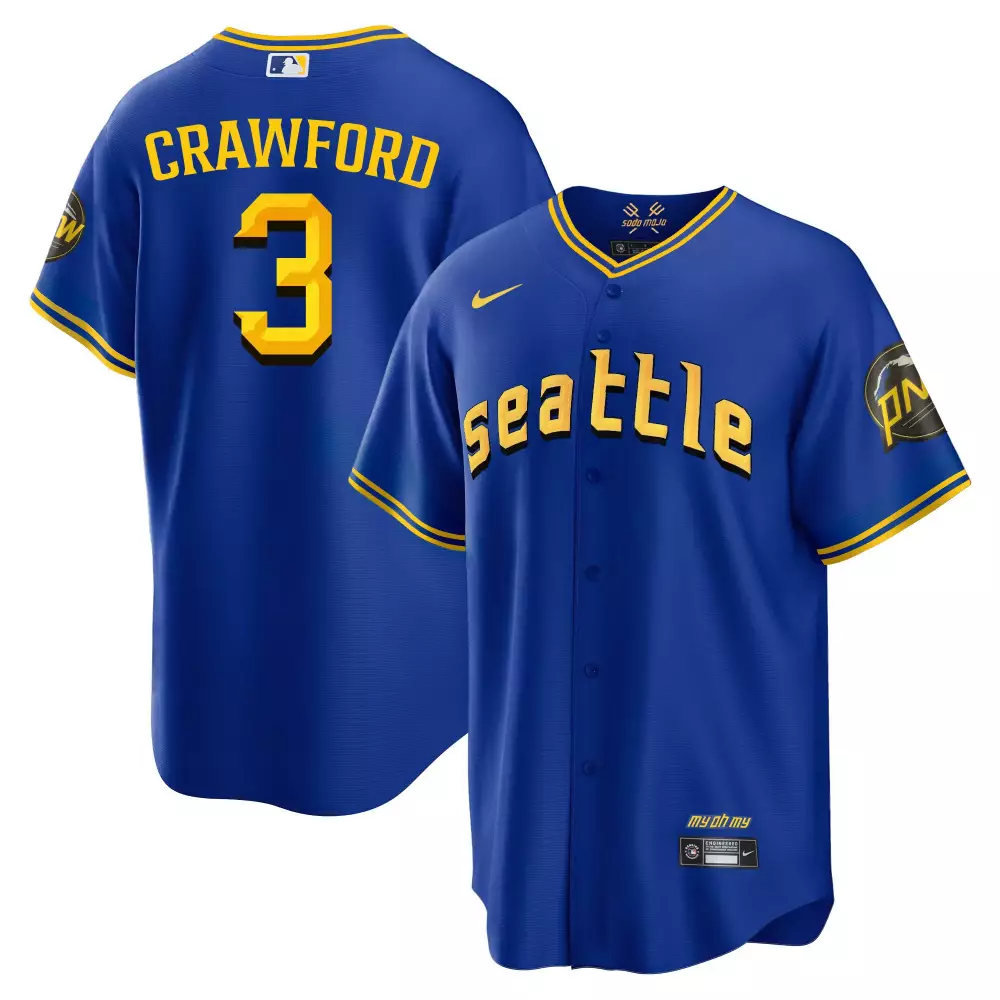 Crawford Mariners 2023 City Connect Fan Made Collection Royal Jersey | Cool Stitched | For Men, Women & Youth