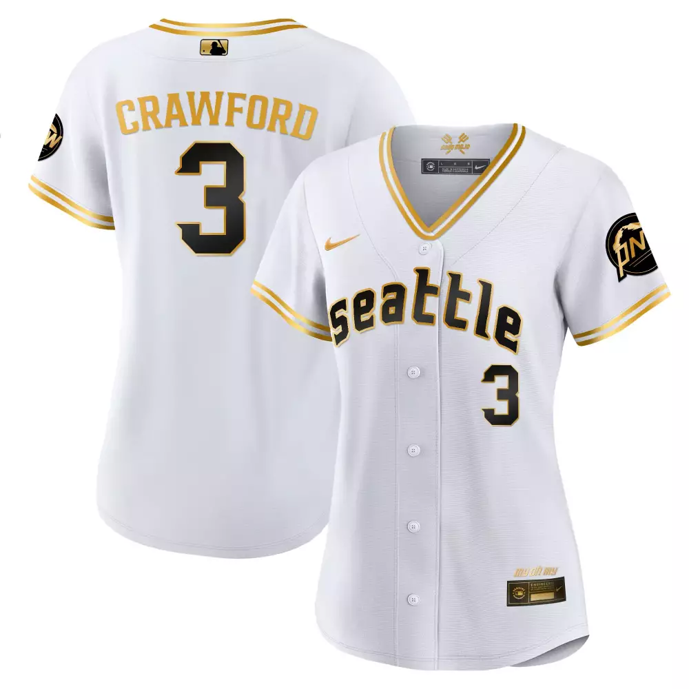 JP Crawford Seattle Mariners 2023 City Connect Gold Jersey | Stylish Fan Gear for Women | For Women & Youth
