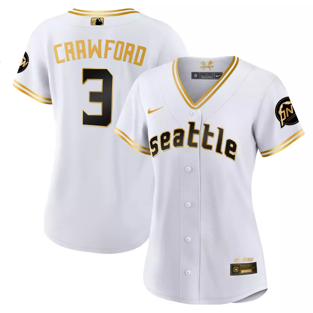 Crawford Mariners 2023 City Connect Gold Jersey | Stitched White & Gold Fan Gear | Perfect for Men, Women & Youth