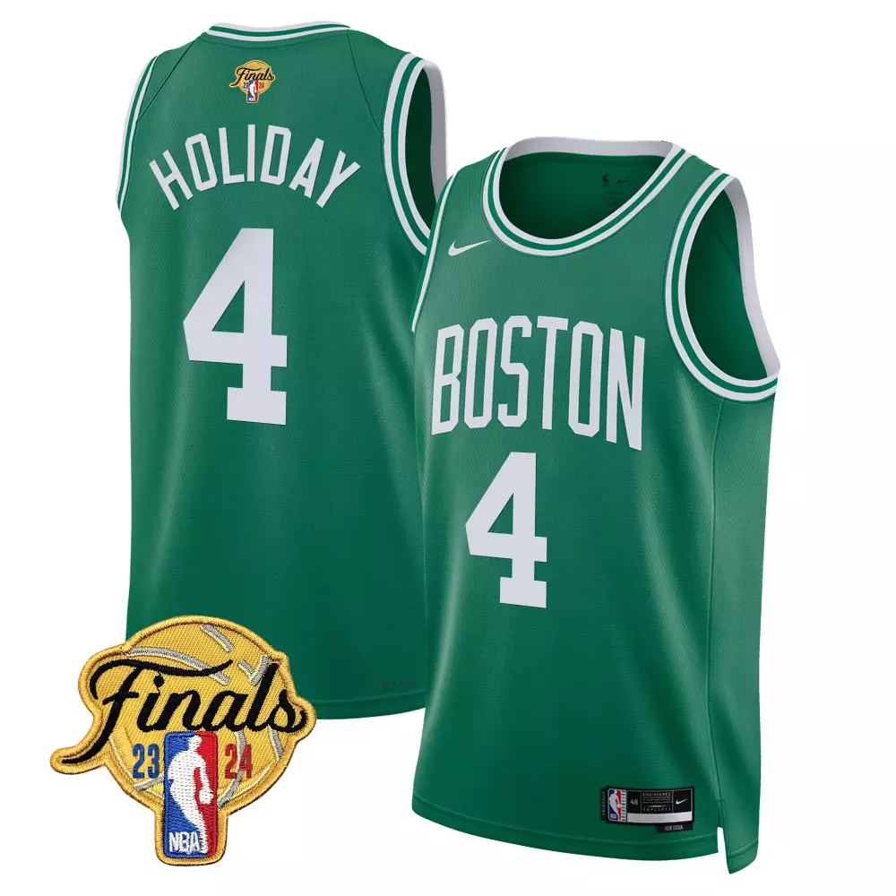 Jrue Holiday Icon Boston Celtics 2024 Finals Patch Swingman Jersey | All Stitched | For Men, Women & Youth