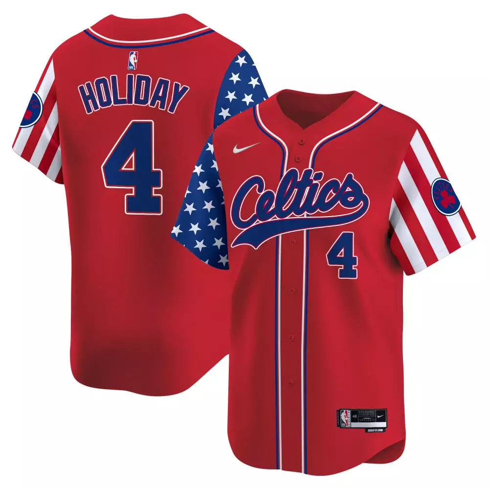 Jrue Holiday Red Men Boston Celtics 2024 Independence Day Vapor Premier Limited Jersey | All Stitched | For Men, Women & Youth