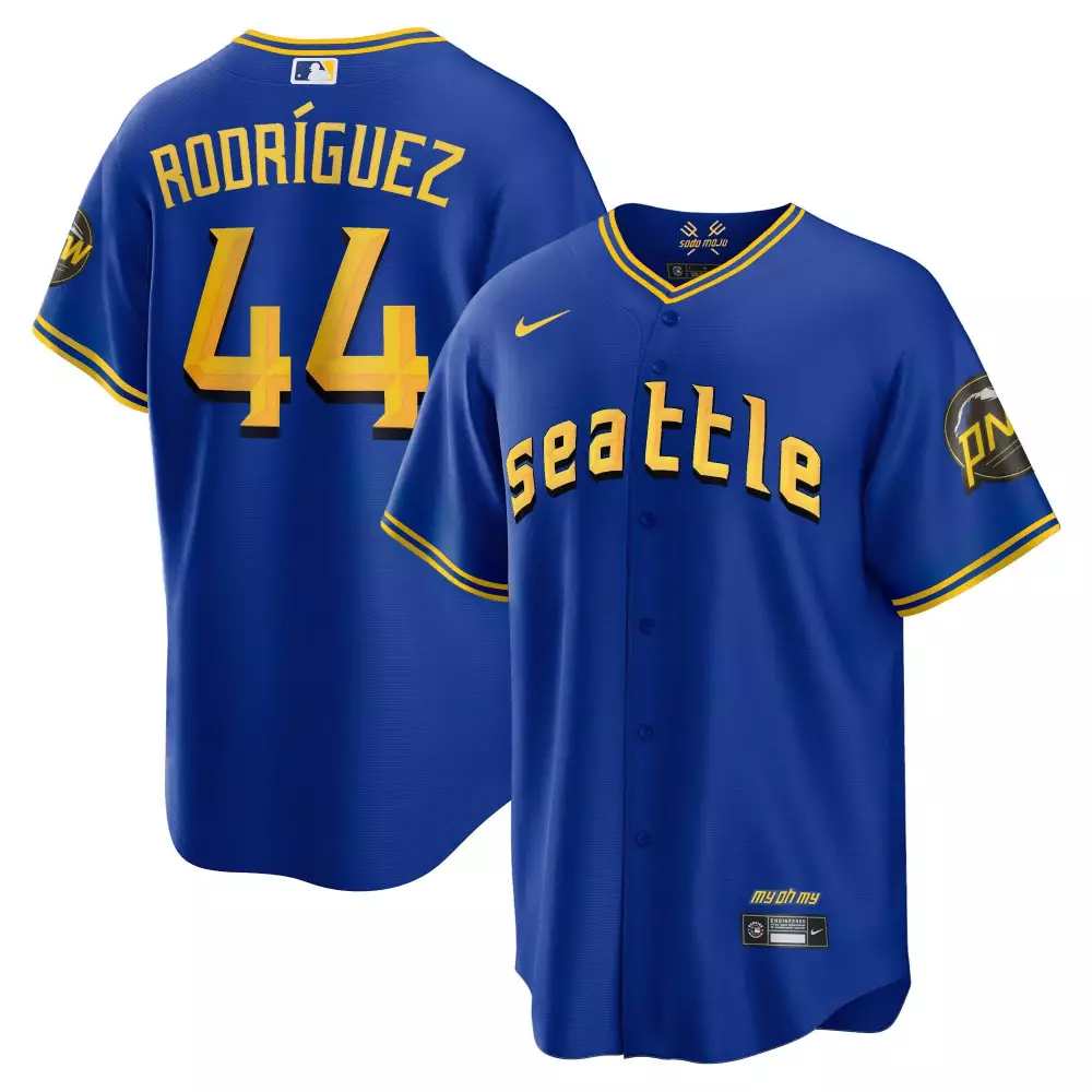 Julio Rodriguez Seattle Mariners 2023 City Connect Edition Jersey | Cool Base | All Stitched | For Men, Women & Youth