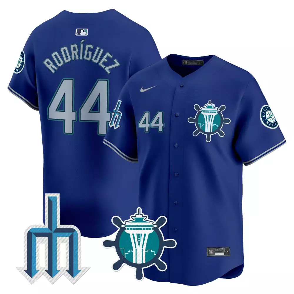Julio Rodriguez Seattle Mariners Trident Patch Royal Jersey | Vapor Premier Limited Edition | For Men, Women & Youth