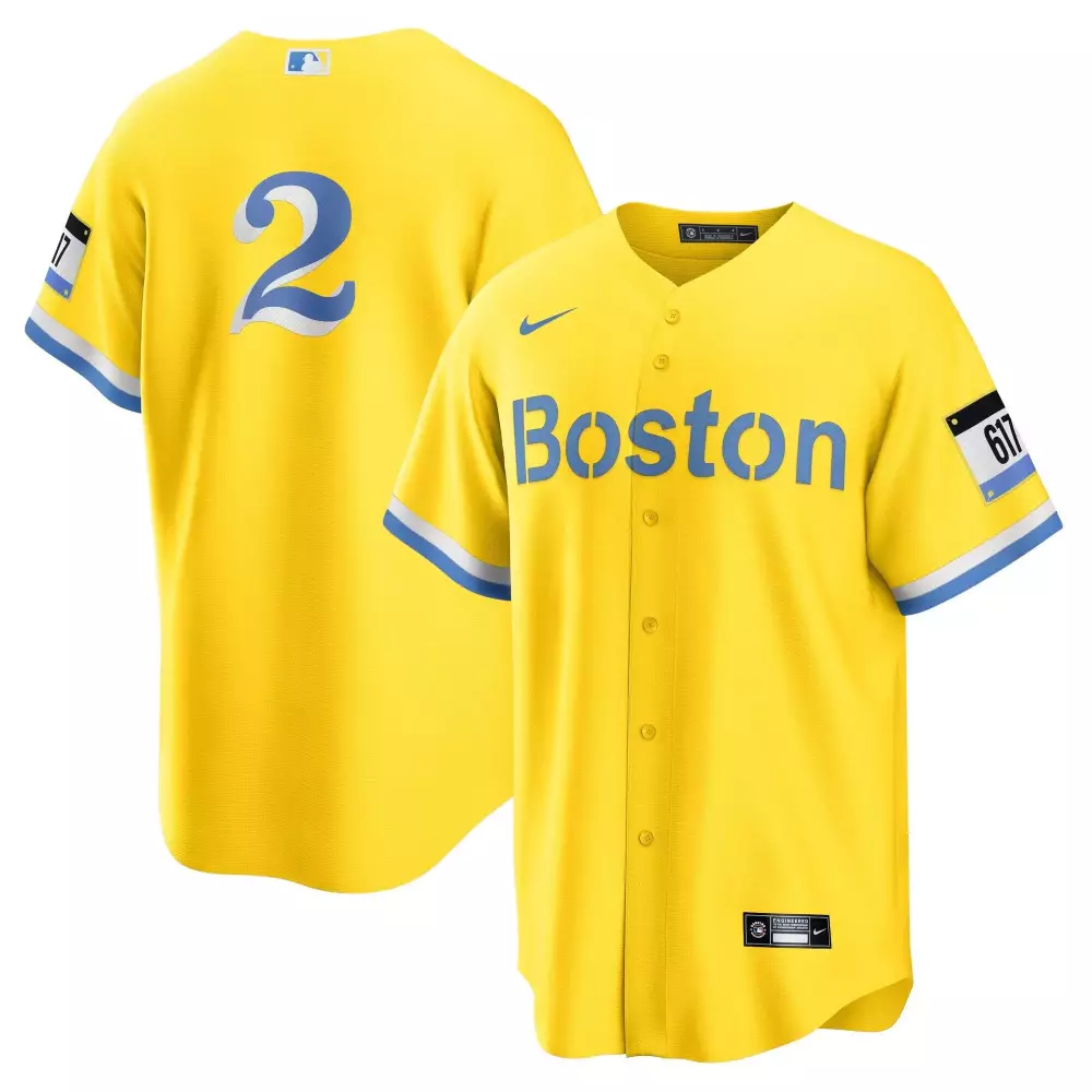 Justin Turner Cool Base Youths Boston Red Sox Yellow Jersey | All Stitched Fan Gear | For Men, Women & Youth