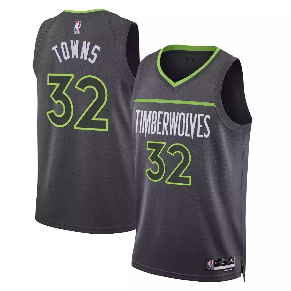 Karl-Anthony Towns Minnesota Timberwolves Statement Jersey | All Stitched | Fan Gear for Men, Women & Youth