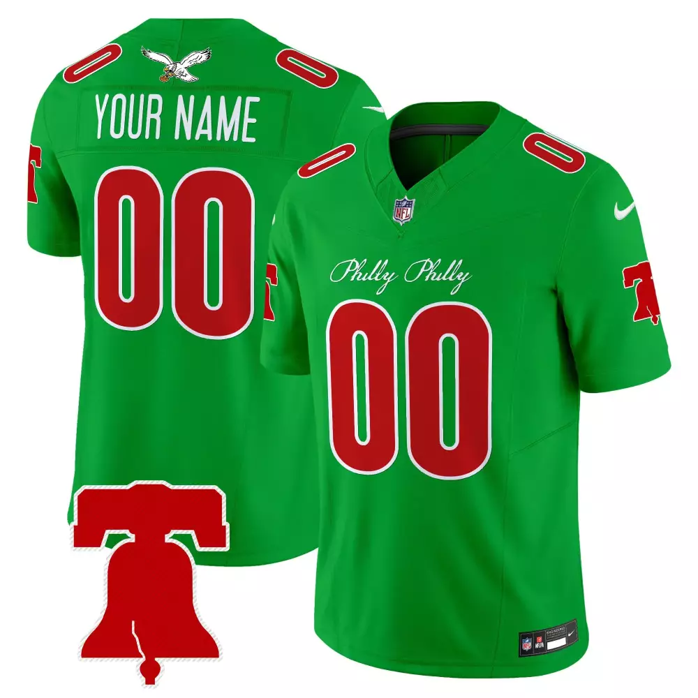 Youth Philadelphia Eagles Super Bowl LIX Patch Vapor Limited Custom Jersey | All Stitched | Limited Edition | For Men, Women & Youth