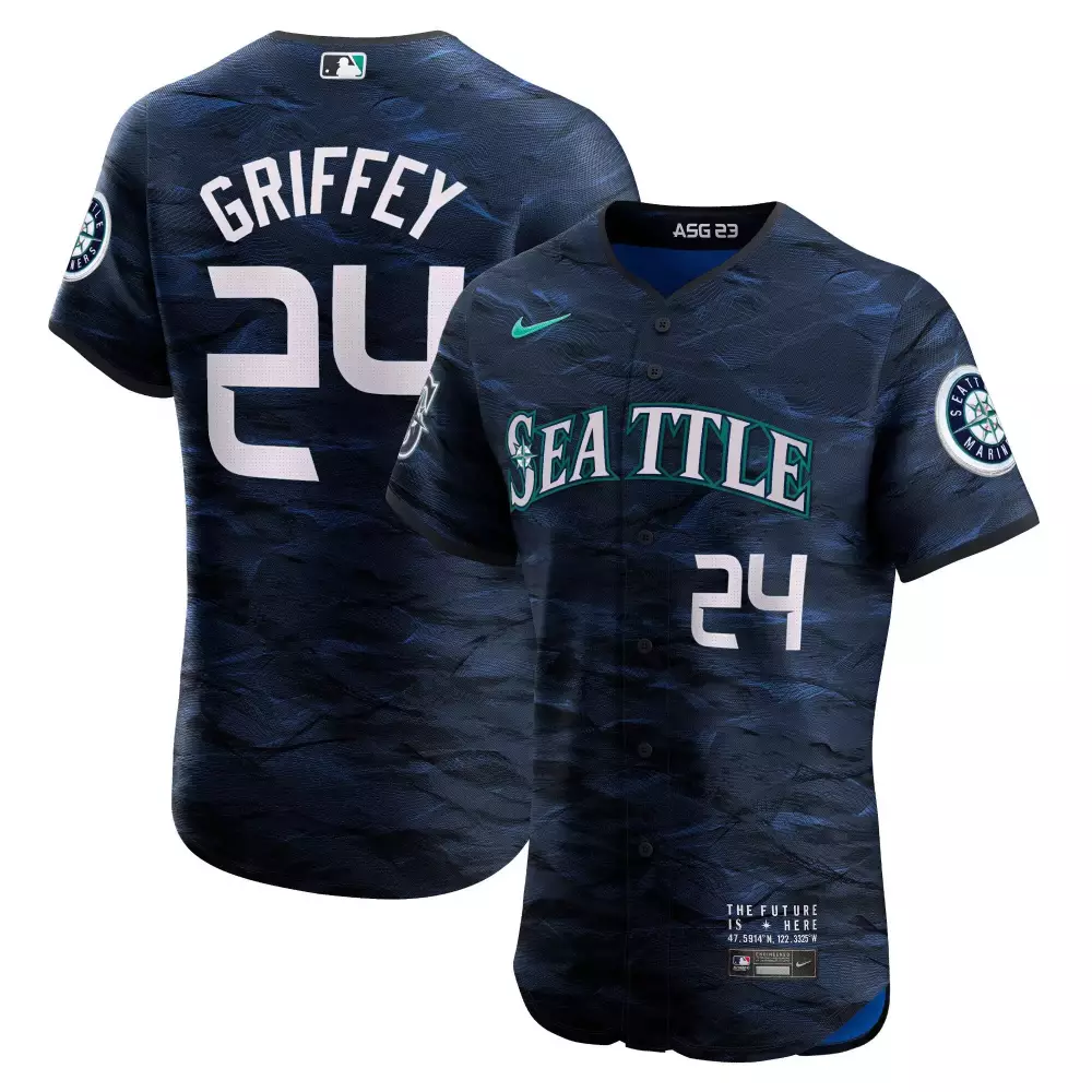 Ken Griffey Jr. 2023 Mariners All-Star Game Royal Jersey | Stitched Style | Limited Edition Fan Gear | For Men, Women & Youth