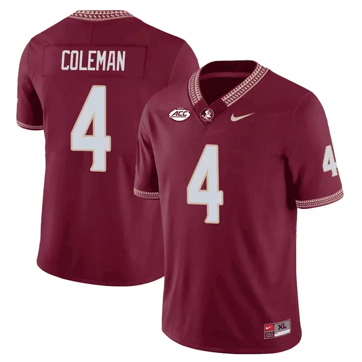 Keon Coleman Garnet Florida State Seminoles Vapor Limited Jersey | All Stitched Fan Gear | For Men, Women & Youth