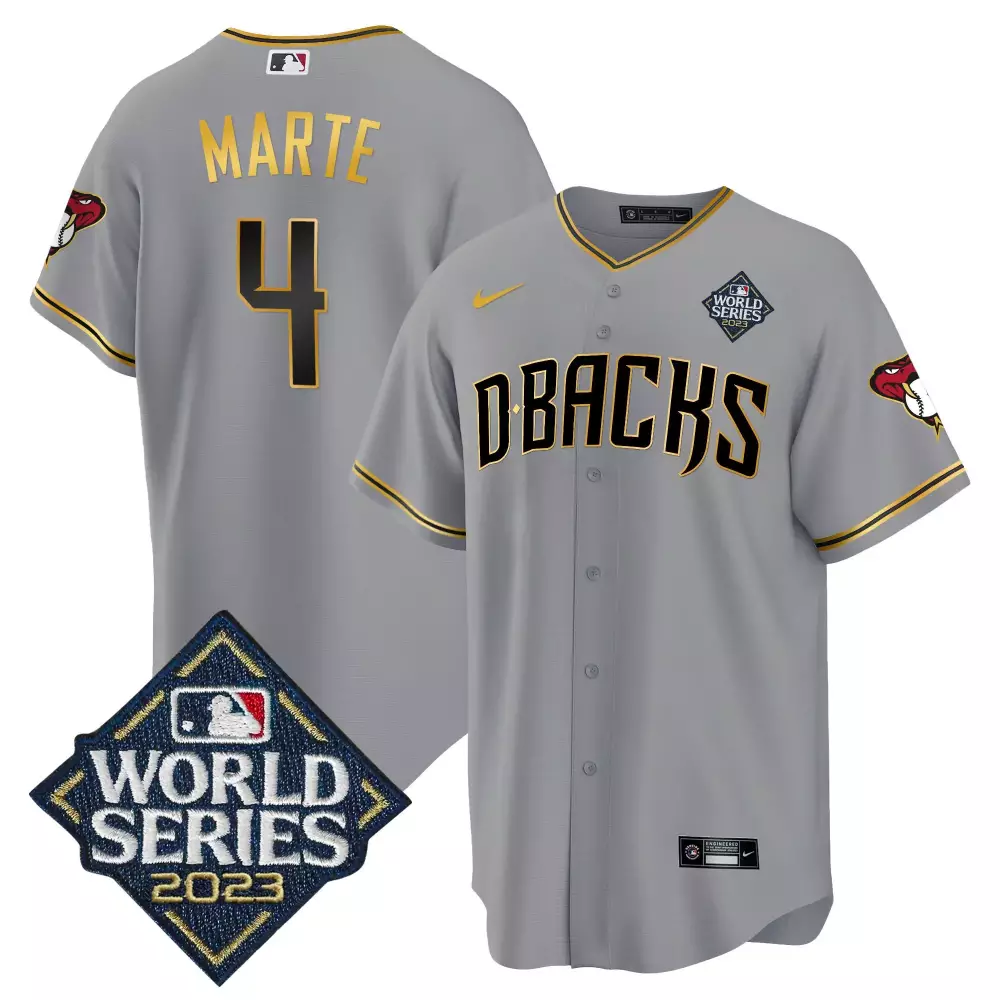 Ketel Marte Arizona Diamondbacks 2023 Gold Cool Base Jersey V2 | Game Day Outfit for Men, Women & Youth