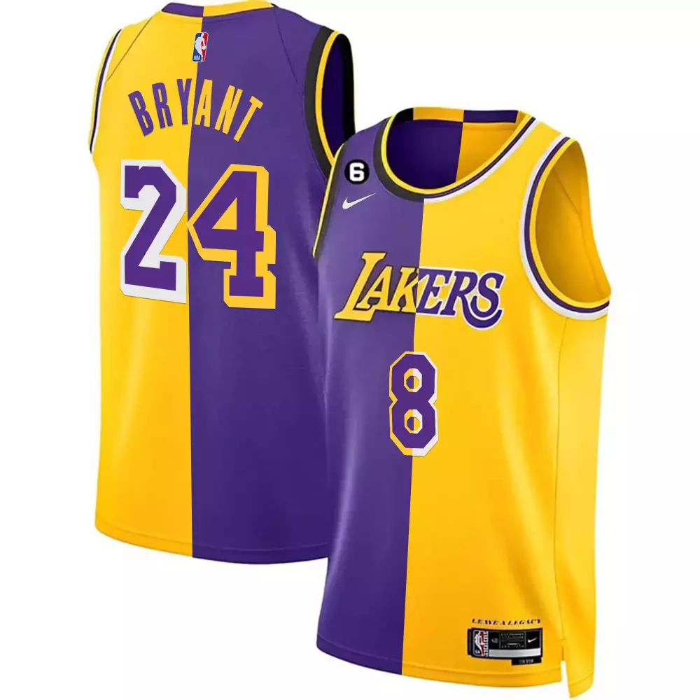 Kobe Bryant Los Angeles Lakers 2023 Jersey Collection | Split Design | All Stitched | Fan Gear for Men, Women & Youth