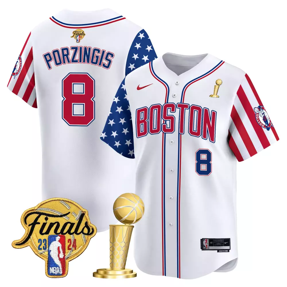 Kristaps Porzingis Boston Celtics 2024 Independence Day Jersey | Vapor Premier Limited Edition V2 | For Men, Women & Youth