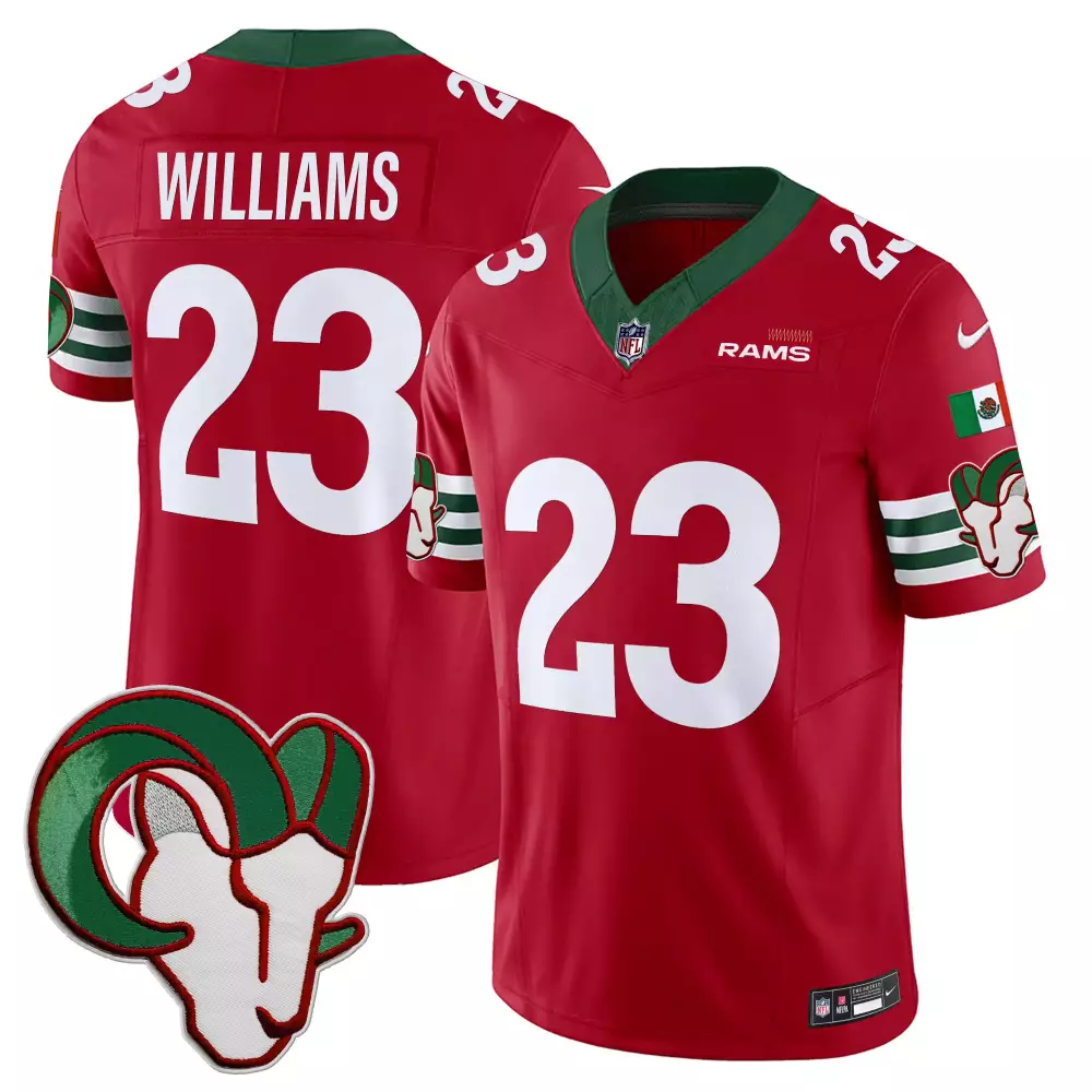 Kyren Williams Red Men's Los Angeles Rams Mexico Vapor Limited Jersey | All Stitched Fan Gear | For Men, Women & Youth