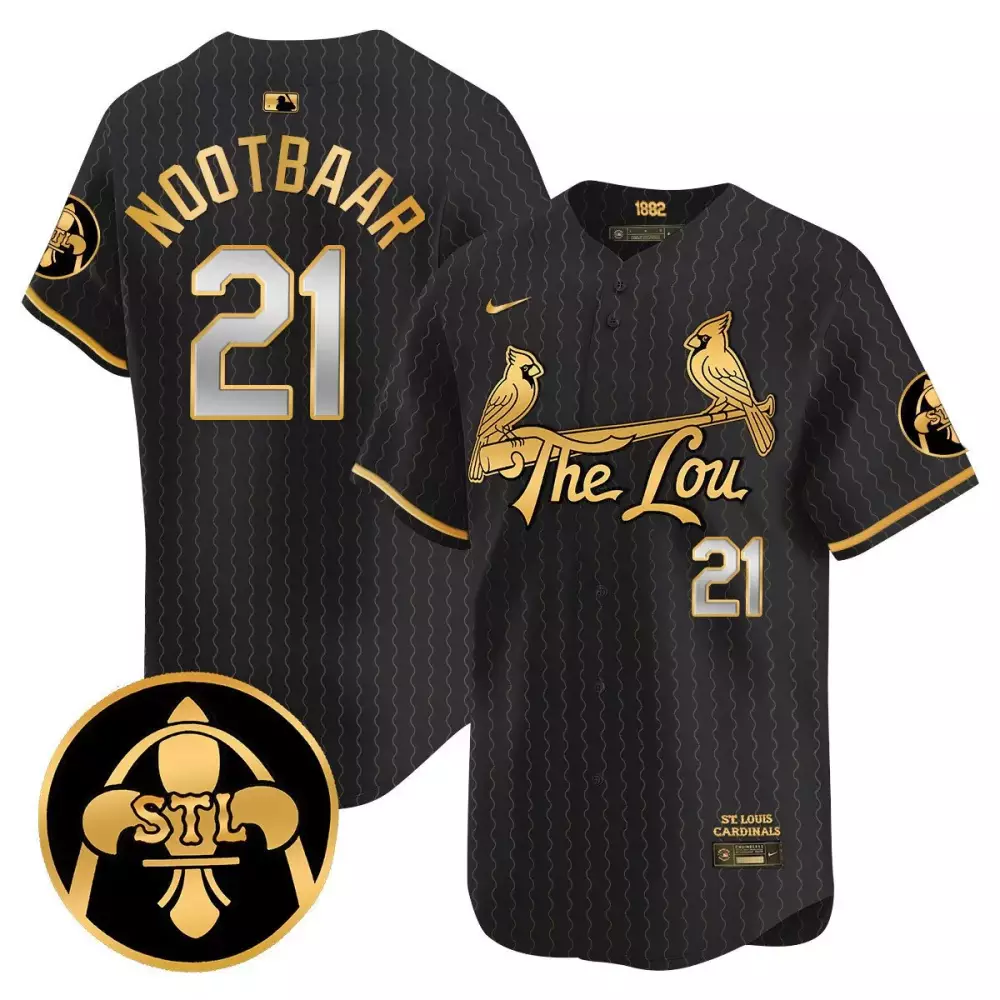 Lars Nootbaar Memorial Jersey | Stitched Black Design | Limited Edition Fan Gear for Men, Women & Youth