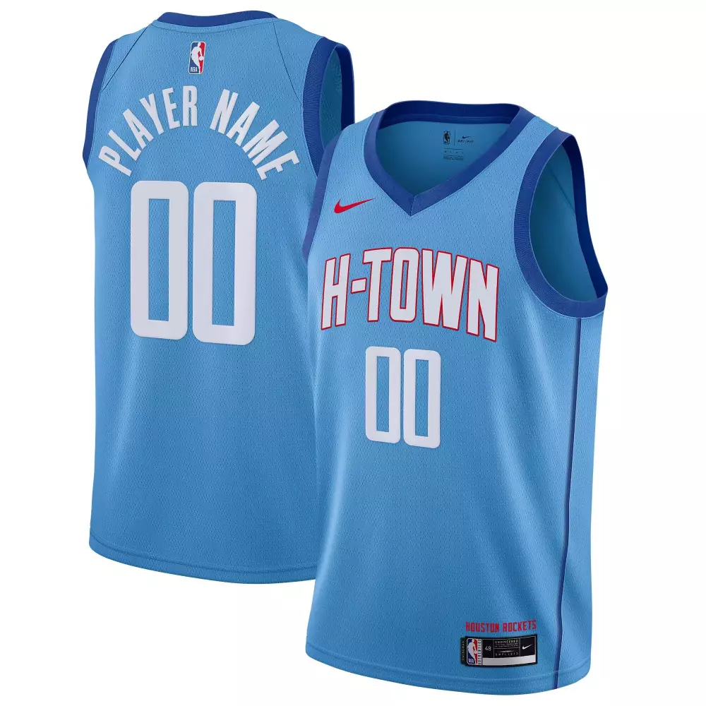 Light Blue Houston Rockets Custom Jersey | All Stitched Collection for Men, Women & Youth