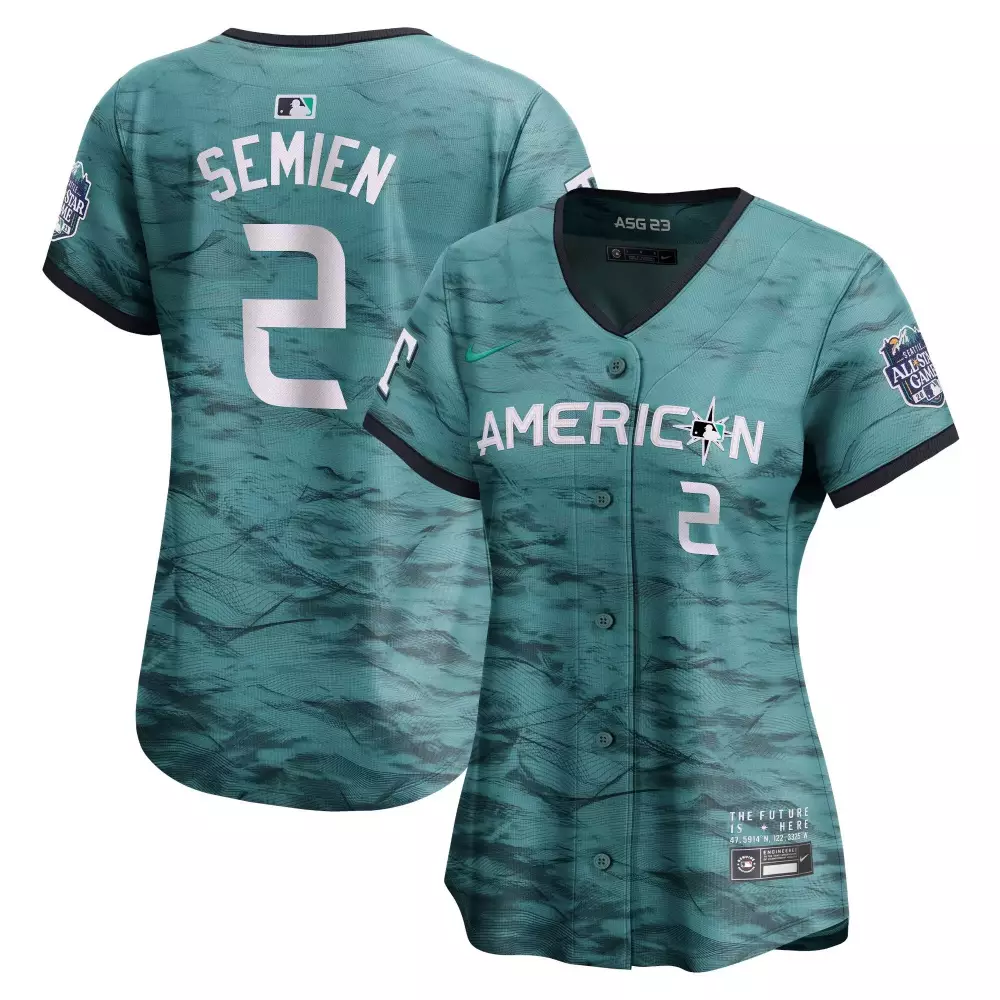 Marcus Semien Seattle Mariners 2023 All-Star Game Teal Jersey | Royal | Stitched Limited Edition | For Women & Youth