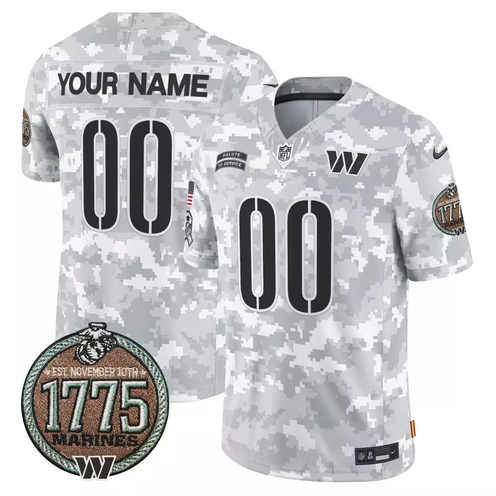 Marines Men Washington Commanders 2024 Salute to Service Jersey | Limited Edition | Custom Stitched Fan Gear for Men, Women & Youth