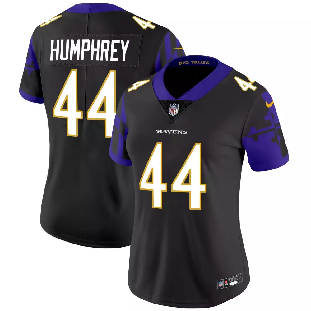 Marlon Humphrey Baltimore Ravens Women's Maryland Flag Vapor Limited Jersey | Black Design | Stitched Fan Gear for Women & Youth