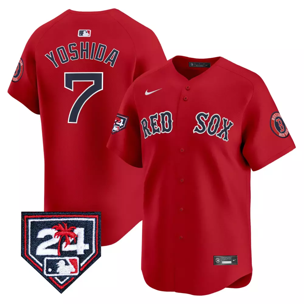 Masataka Yoshida Boston Red Sox Men's Red Jersey | 2024 Spring Training Patch Vapor Premier Limited | Perfect Fan Gear for Game Day | For Men, Women & Youth