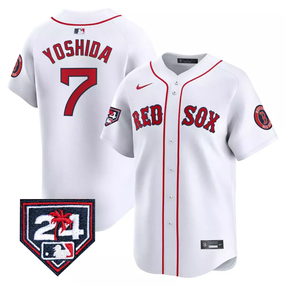 Masataka Yoshida Boston Red Sox Men's White Jersey | 2024 Spring Training Patch Vapor Premier Limited | Ideal Fan Gear for Game Day | For Men, Women & Youth