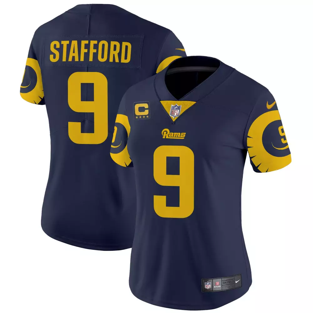Matthew Stafford Navy Women's Los Angeles Rams Special Vapor Limited Jersey | All Stitched | Limited Edition for Women