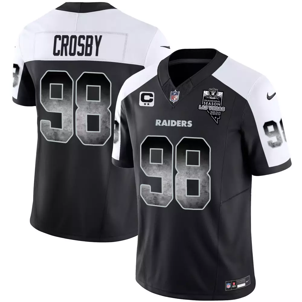Maxx Crosby Black Inverted Men's Las Vegas Raiders Alternate Vapor Jersey | Limited Edition Design | Authentic Fan Gear | For Men, Women & Youth