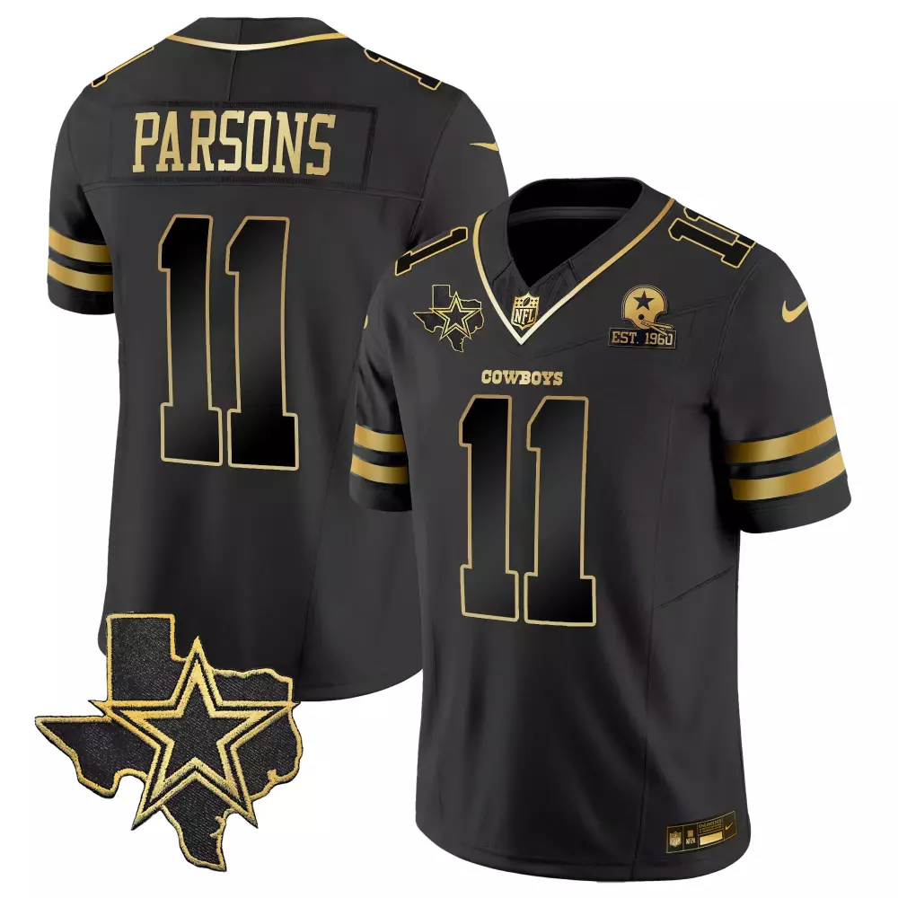 Micah Parsons Dallas Cowboys Vapor Gold Jersey V2 | Stitched Fan Gear for Men, Women & Youth