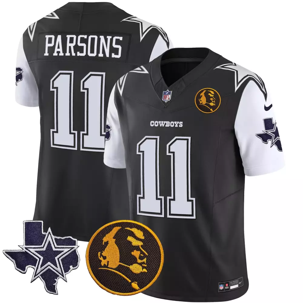Micah Parsons Dallas Cowboys Black Limited Men's Jersey | Texas John Madden Patch Vapor | Fan Gear for Men, Women & Youth