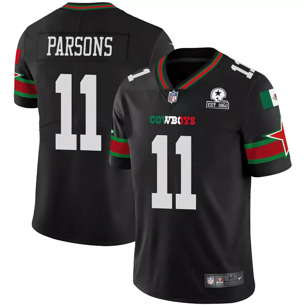 Micah Parsons Youth Navy 75th Patch Jersey | Stitched Vapor Fan Gear | For Men, Women & Youth