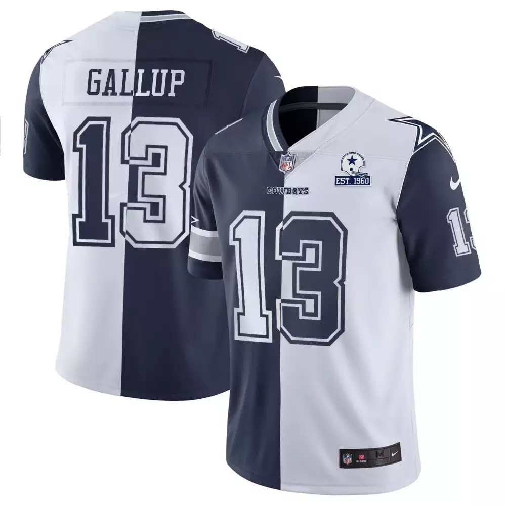 Michael Gallup Men's Dallas Cowboys Gold Split Vapor Jersey | Limited Edition 1960 Patch | Stitched Fan Gear | For Men, Women & Youth