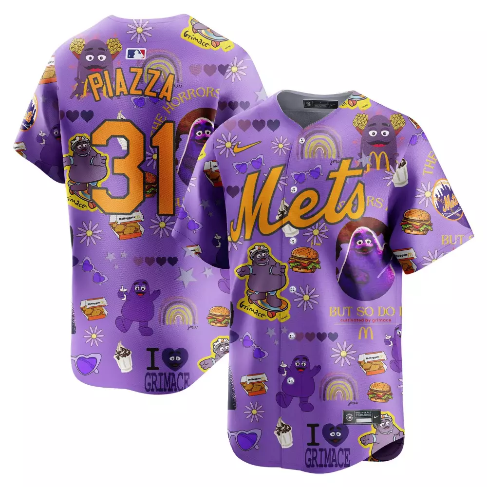 Mike Piazza New York Mets Grimace McDonald's Vapor Premier Limited Jersey | Printed Design | Fan Gear for Youth | For Men, Women & Youth