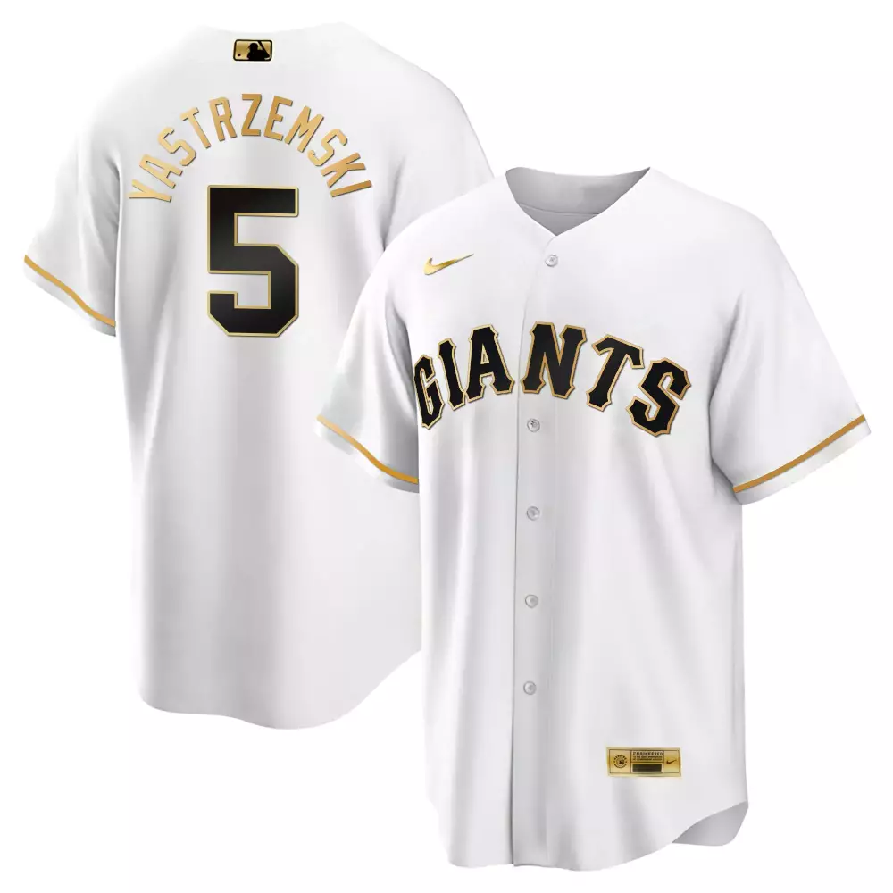 Mike Yastrzemski San Francisco Giants 2024 Spring Training Jersey | White Gold Vapor Premier Limited Edition | For Men, Women & Youth
