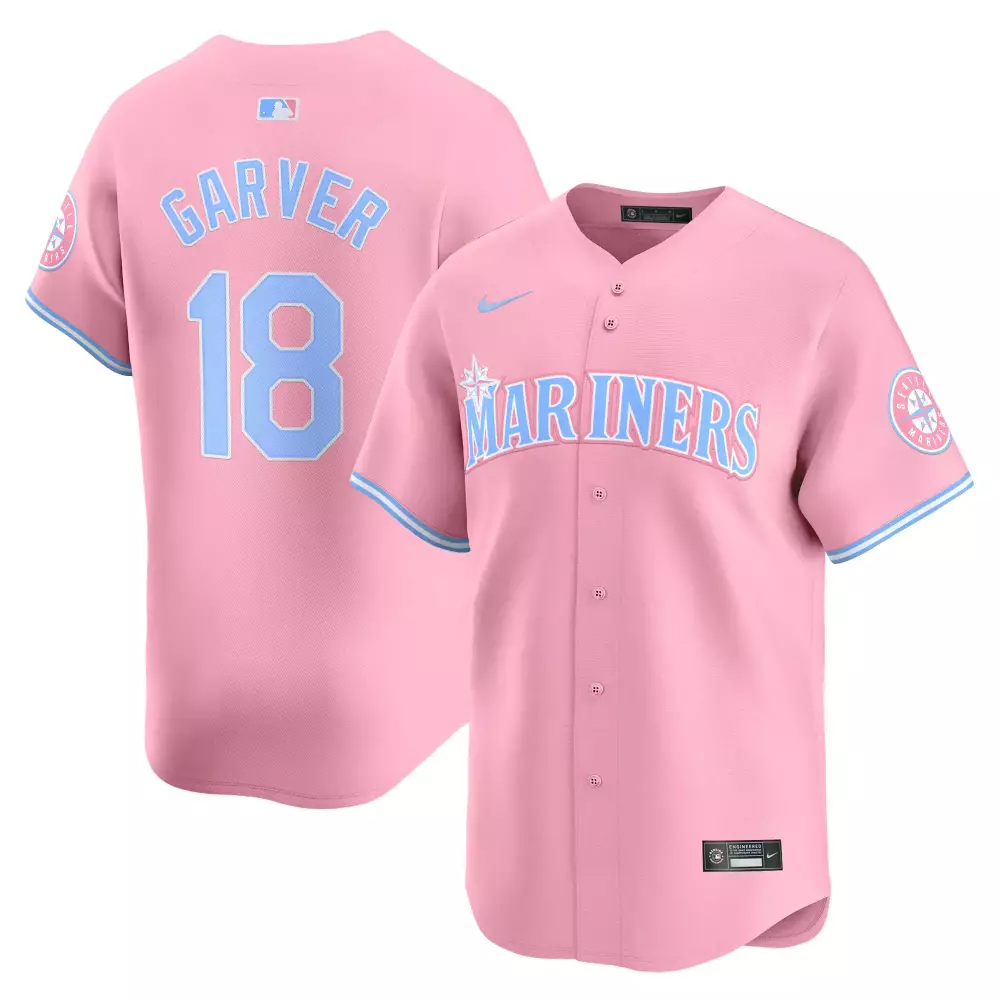 Mitch Garver Pink Unisex Bubblegum Pink Jersey | 2023 Vapor Premier | Stitched | Limited Edition Fan Gear for Men, Women & Youth