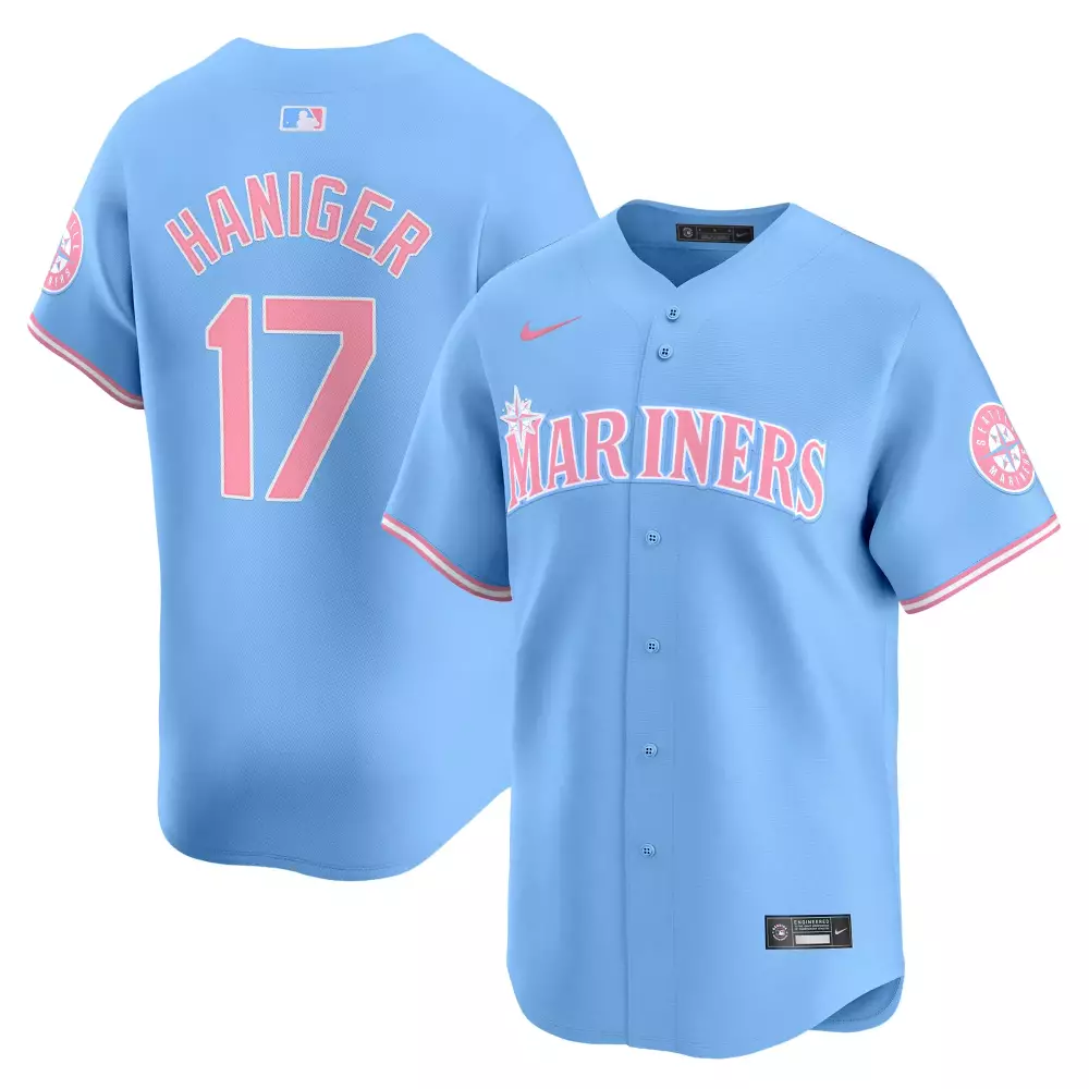 Mitch Haniger Seattle Mariners Light Blue Vapor Premier Limited Jersey | All Stitched | Unisex Fan Gear | For Men, Women & Youth
