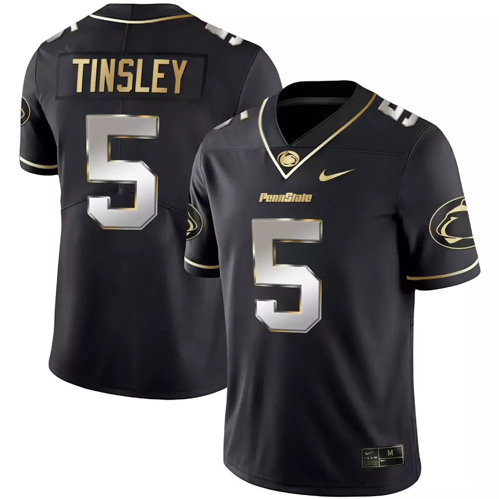 Mitchell Tinsley Black Limited Men's Penn State Nittany Lions Vapor Jersey | All Stitched Gold | Fan Gear for Men, Women & Youth