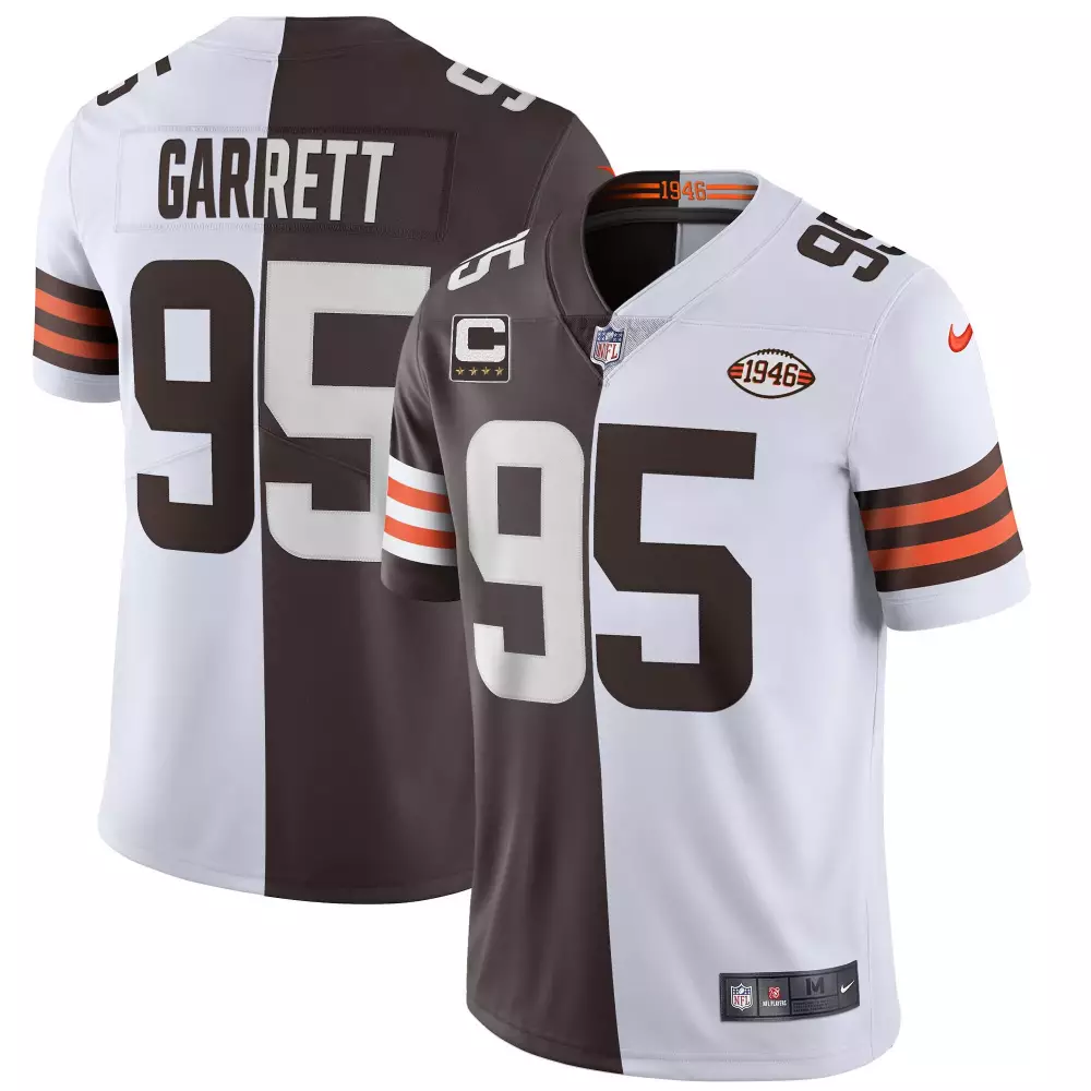 Myles Garrett Cleveland Browns Gold Split Vapor Limited Jersey | Youth Size | Stitched Fan Gear for Young Fans | For Men, Women & Youth
