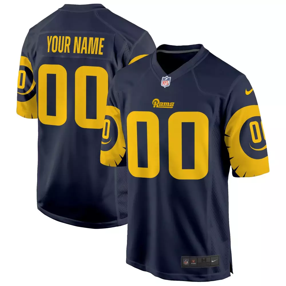 Navy Youth Los Angeles Rams Special Game Custom Jersey | All Stitched | For Men, Women & Youth