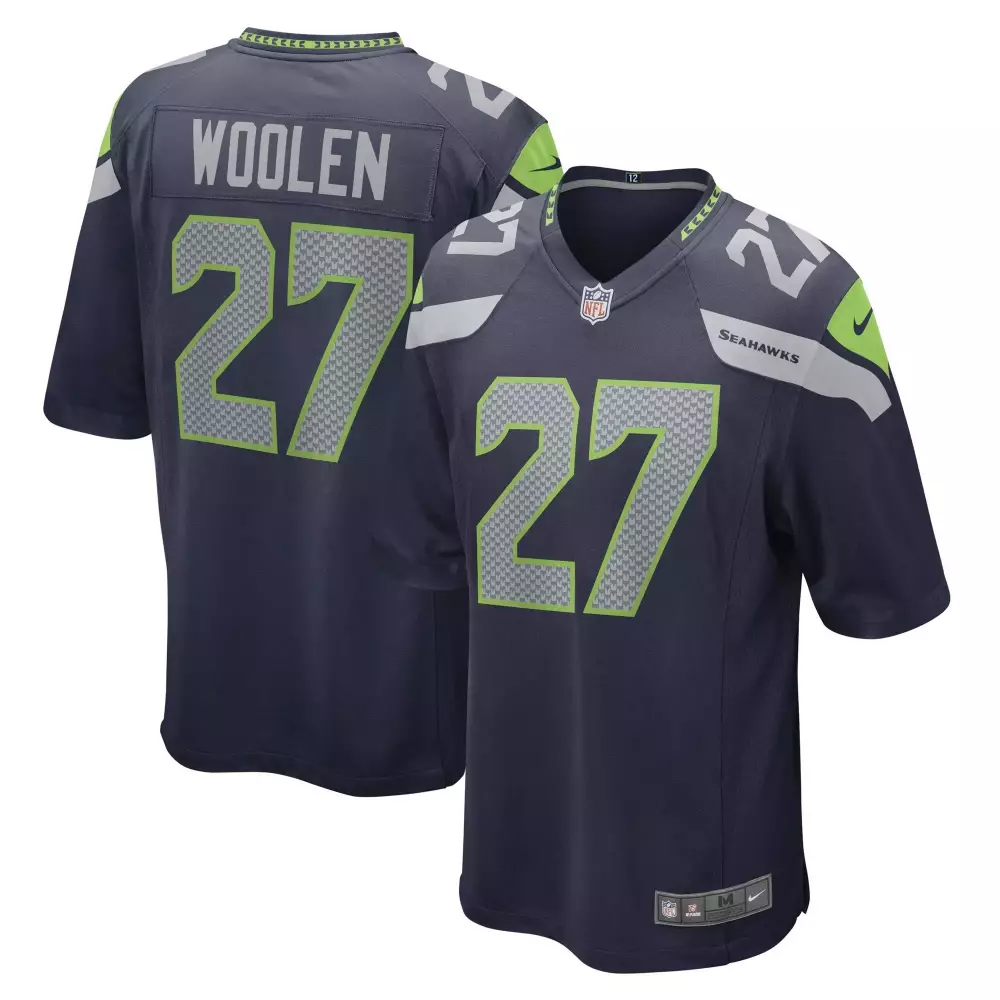 Tariq Woolen Seattle Seahawks Women's Neon Green Jersey | Stitched | Fan Gear for Women