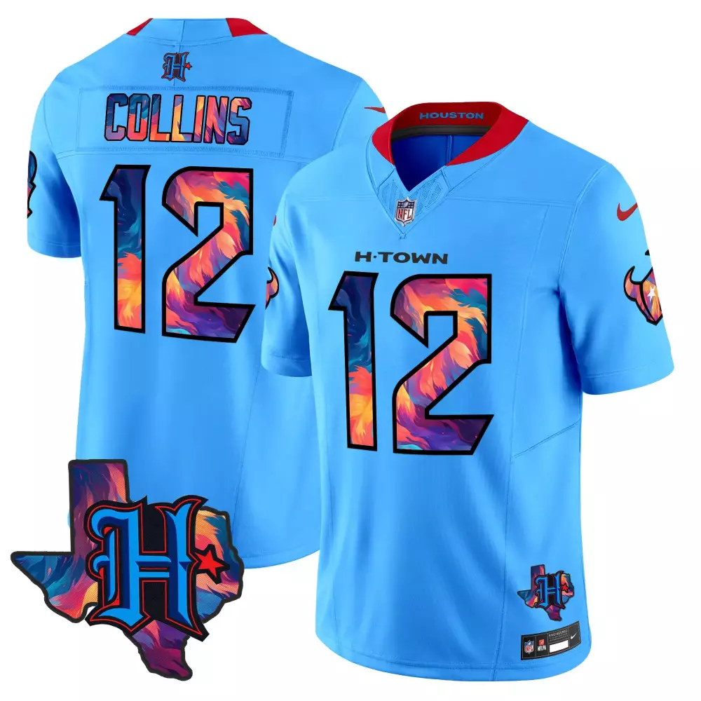 Nico Collins Houston Texans 2024 Blue Men's Special Vapor Limited Jersey | Stitched Fan Gear | For Men, Women & Youth