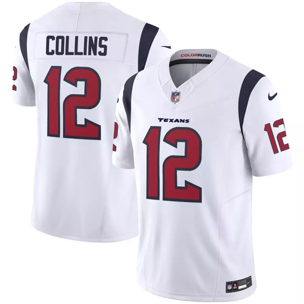Nico Collins Houston Texans Color Rush Legend Vapor Jersey | Stitched White Design | Fan Gear for Men, Women & Youth
