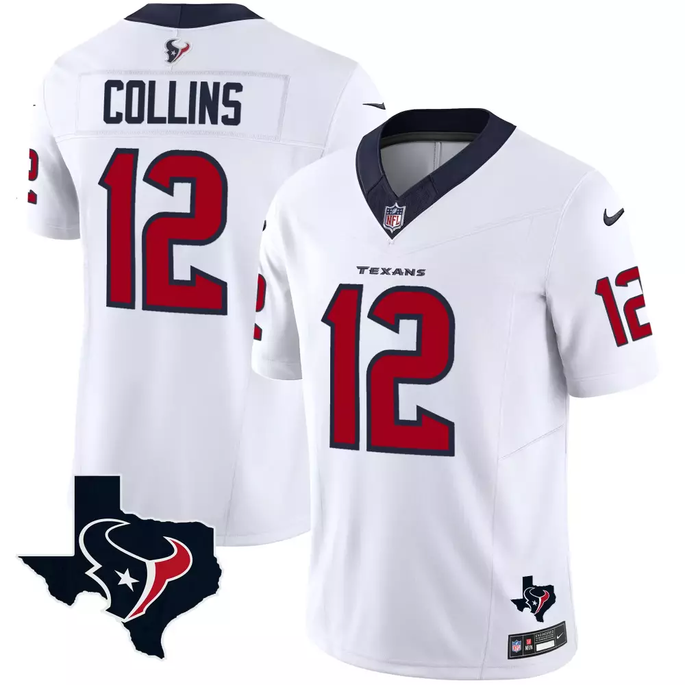 Nico Collins Houston Texans Vapor Limited Jersey | Stitched White Design | Fan Gear for Men, Women & Youth