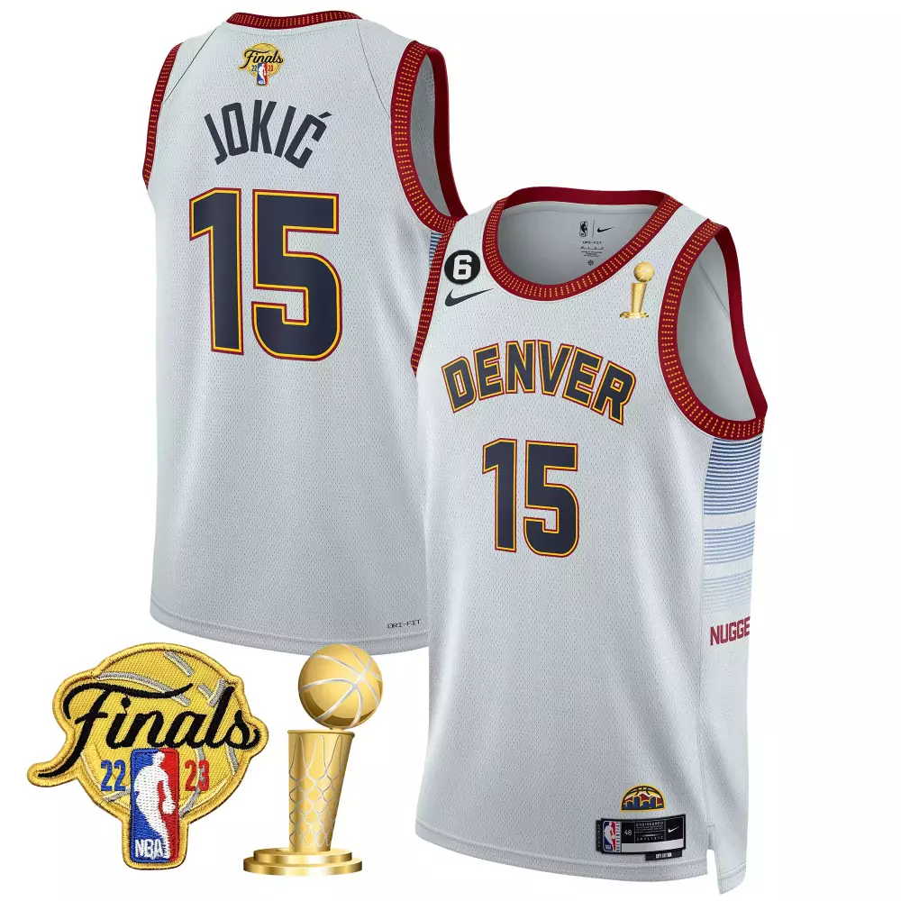 Nikola Jokic 5280 City Men's Denver Nuggets 2023 Finals Champions Patch Jersey V2 | All Stitched for Men, Women & Youth