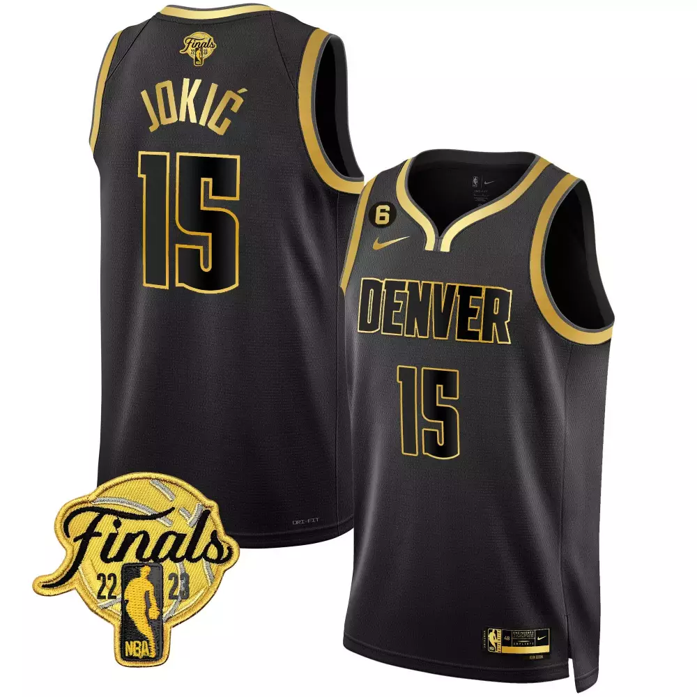 Nikola Jokic Youths 2023 Finals Patch Collection Jersey | Stitched Fan Gear | Limited Edition for Men, Women & Youth
