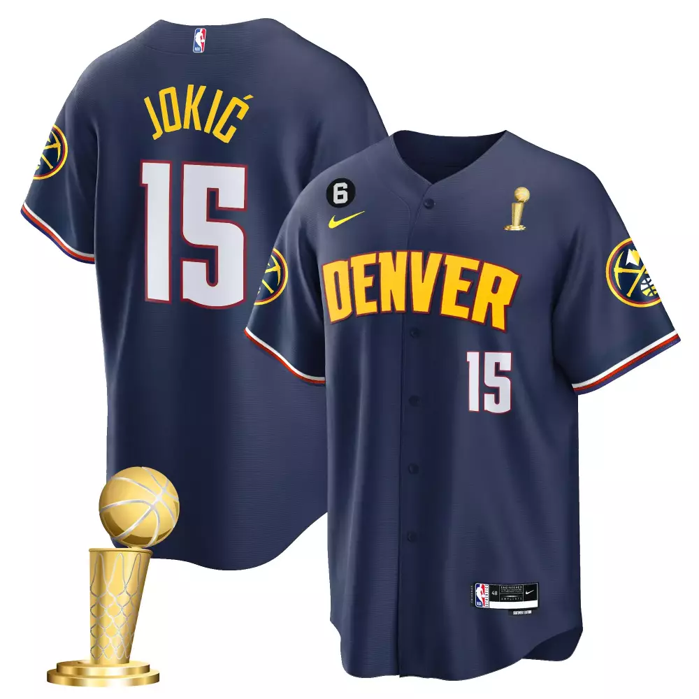 Nikola Jokic Denver Nuggets Icon Men's Jersey | 2023 Champions Cool Base | All Stitched Fan Gear for Men, Women & Youth