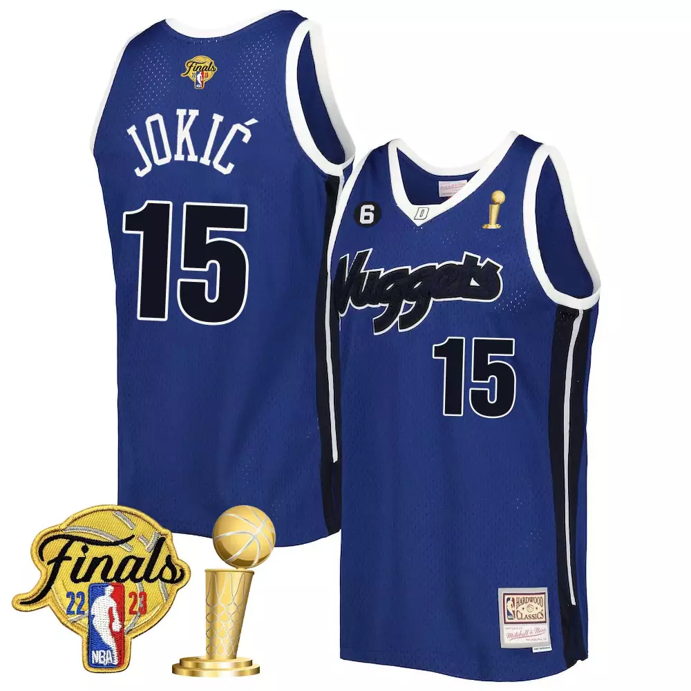 Nikola Jokic Denver Nuggets Swingman Mens 2023 Finals Patch Champions Collection Jersey V2 | Stitched | Limited Edition Fan Gear | For Men