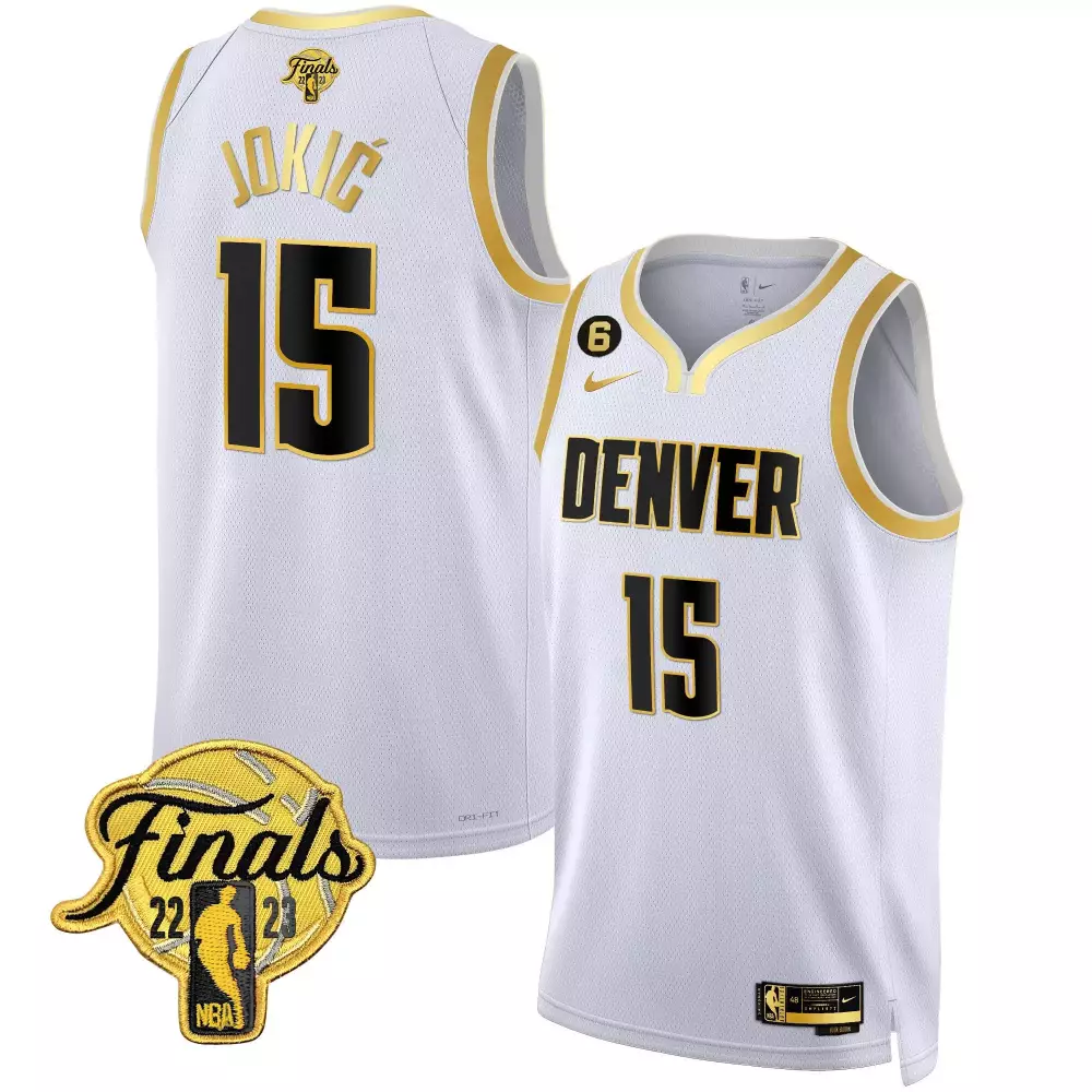 Nikola Jokic 2023 Finals Patch Collection Youth Jersey | Stitched Fan Gear for Kids | Denver Nuggets