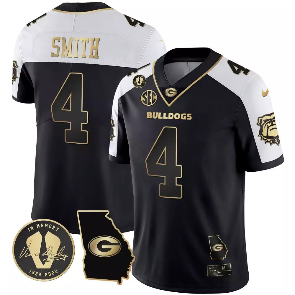 Nolan Smith Georgia Bulldogs 2023 Vapor Jersey V2 | Georgia Map Stitched Limited Edition Fan Gear | For Men, Women & Youth