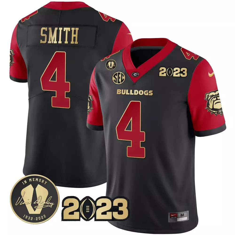 Nolan Smith Georgia Bulldogs 2023 Champions Jersey | Black Stitched Limited Edition Fan Gear | For Men, Women & Youth