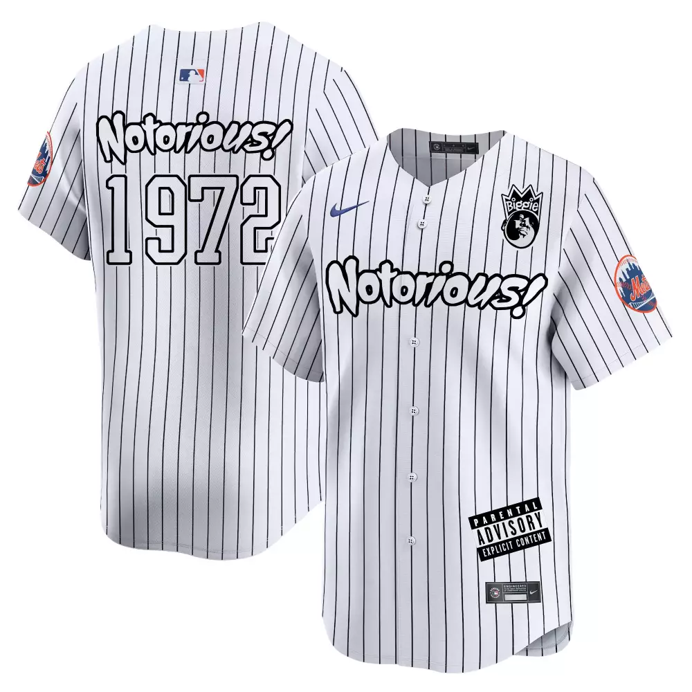 Notorious Men New York Mets Biggie Smalls Vapor Premier Limited Jersey | Unique Fan Gear for Men, Women & Youth